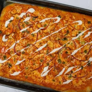 Buffalo Chicken Sicilian Pizza