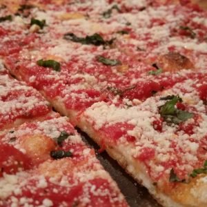 Bruschetta Sicilian Grandma Pizza